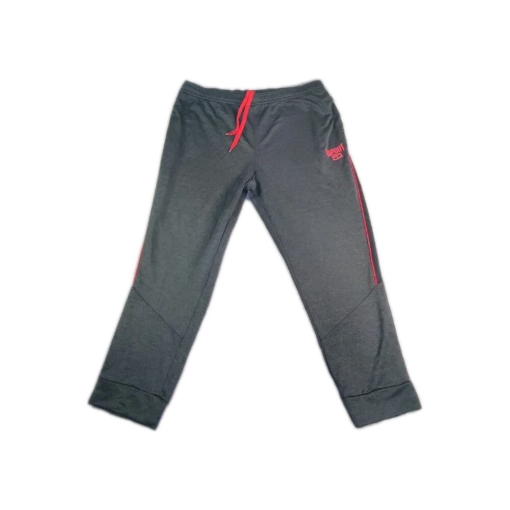 Tapout Track Pants Men's Sz 4XL Gray Sweatpants Red Logo Workout Training C7-213